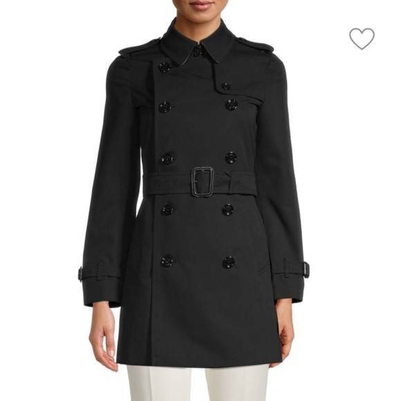 Burberry Harbourne Trench Coat in Black - Picture 1 of 13